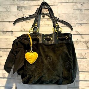 Juicy Coutoure Vtg Y2K velour tote bag